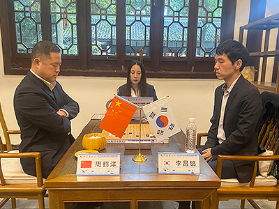 図2：周鶴洋九段は李昌鎬九段に勝利。
