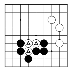 コツ：相手の石が追いかけていく先にないかを確認しよう