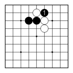 コツ：切ればアタリになる二線のナナメは見逃さない