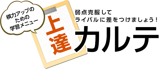 棋力アップのための学習メニュー 上達カルテ