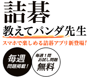 詰碁 教えてパンダ先生 オンライン囲碁サロンのパンダネット